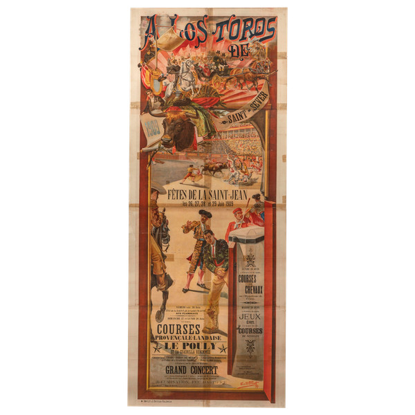 Affiche de corrida, Saint-sever 1909