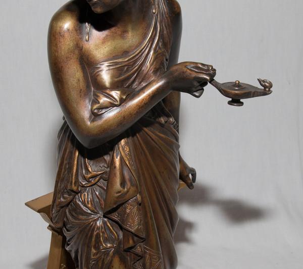 Bronze "woman in Antique" Signed Peiffer 1832-1886