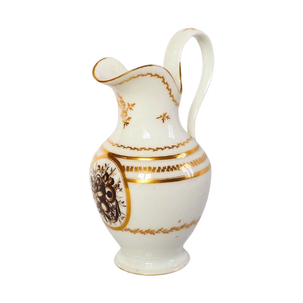 Verseuse / pot à lait en porcelaine de Paris, époque Directoire fin XVIIIe siècle - attribué à Locré