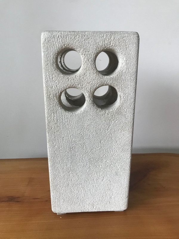 Stone sculpture lamp by Albert Tormos, circa 1970.