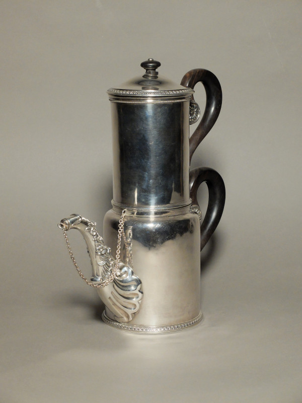 Filter coffee maker in solid silver - Minerva