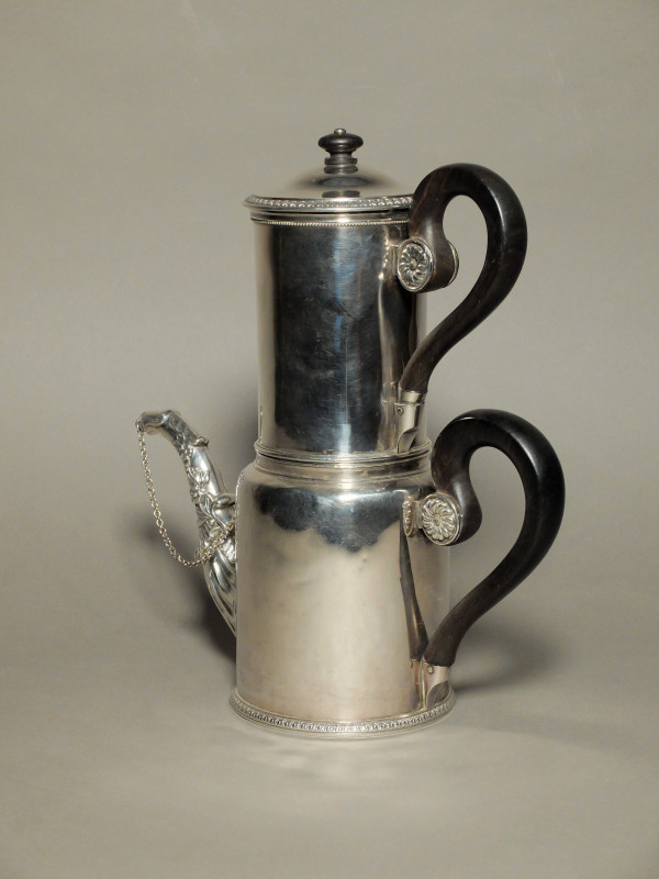 Filter coffee maker in solid silver - Minerva