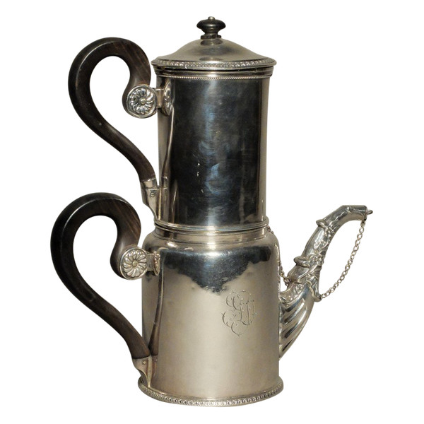 Filter coffee maker in solid silver - Minerva