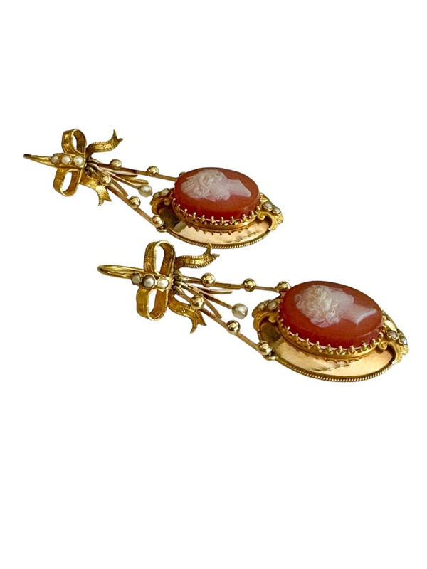 Parure In Oro, Cammei Su Agata Napoleone III