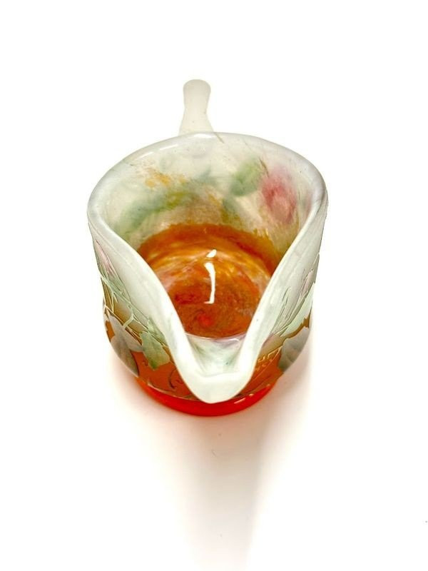 Brocca smaltata Daum Nancy Art Nouveau “Scent Pea”