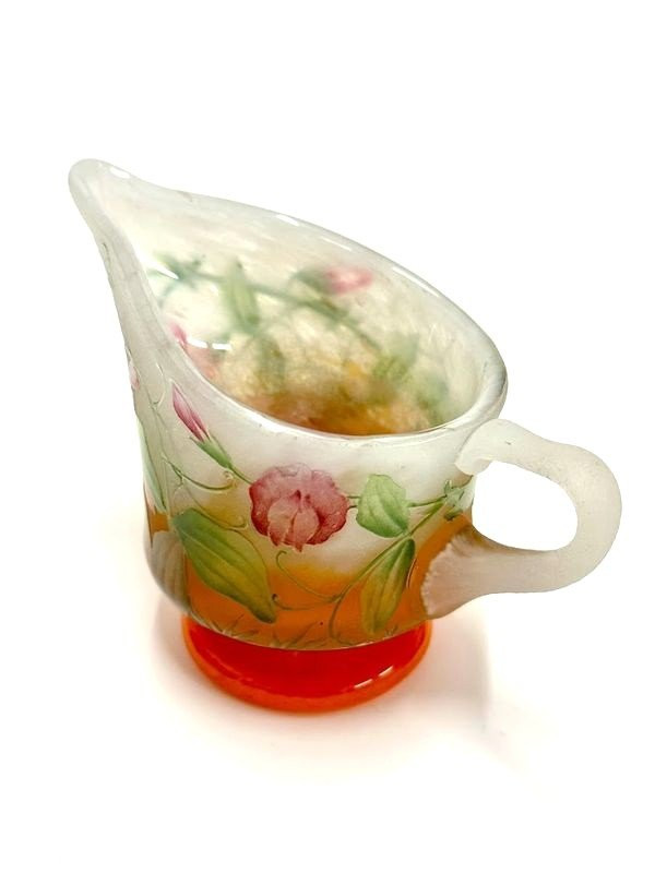 Brocca smaltata Daum Nancy Art Nouveau “Scent Pea”