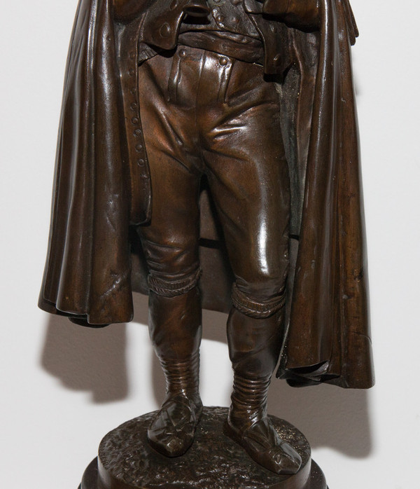   Bronze "the Flute Player" Signed Calmels 1822-1906