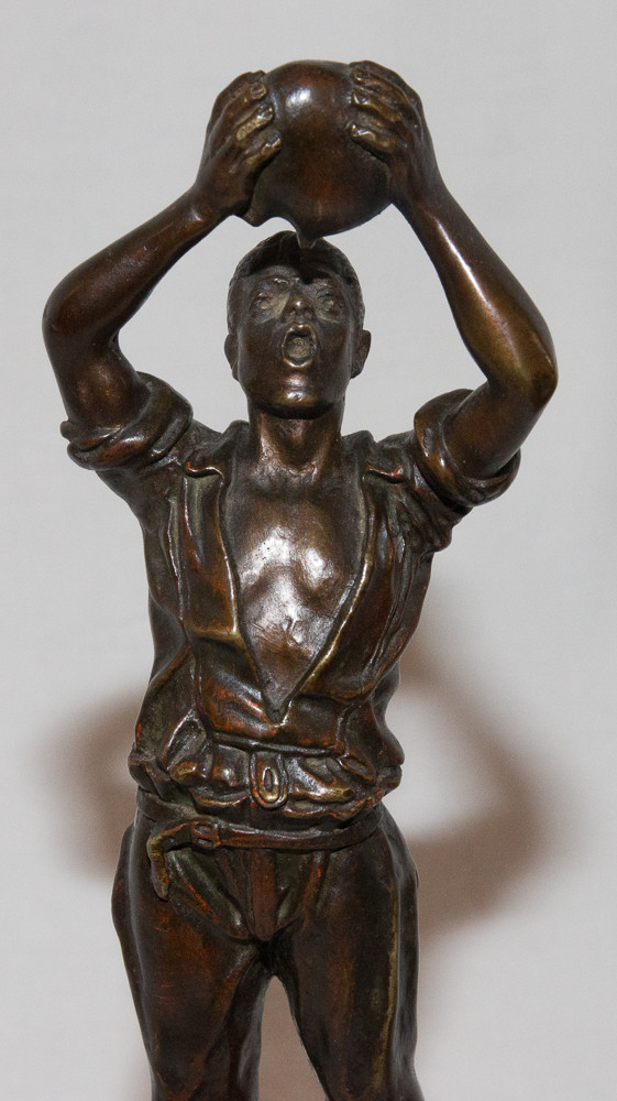 Bronzo Il Bevitore G Omerth Circa 1920