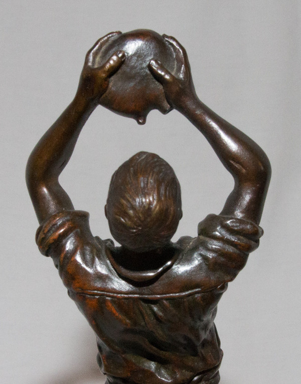 Bronzo Il Bevitore G Omerth Circa 1920