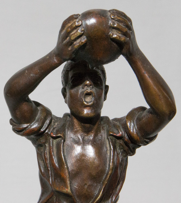 Bronzo Il Bevitore G Omerth Circa 1920