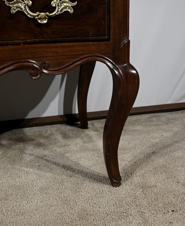 Commode Sauteuse en Amarante et Acajou, époque Louis XV – XVIIIe