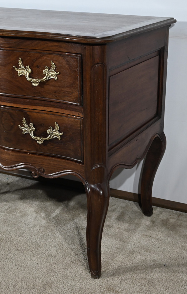 Commode Sauteuse en Amarante et Acajou, époque Louis XV – XVIIIe