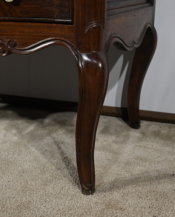 Commode Sauteuse en Amarante et Acajou, époque Louis XV – XVIIIe