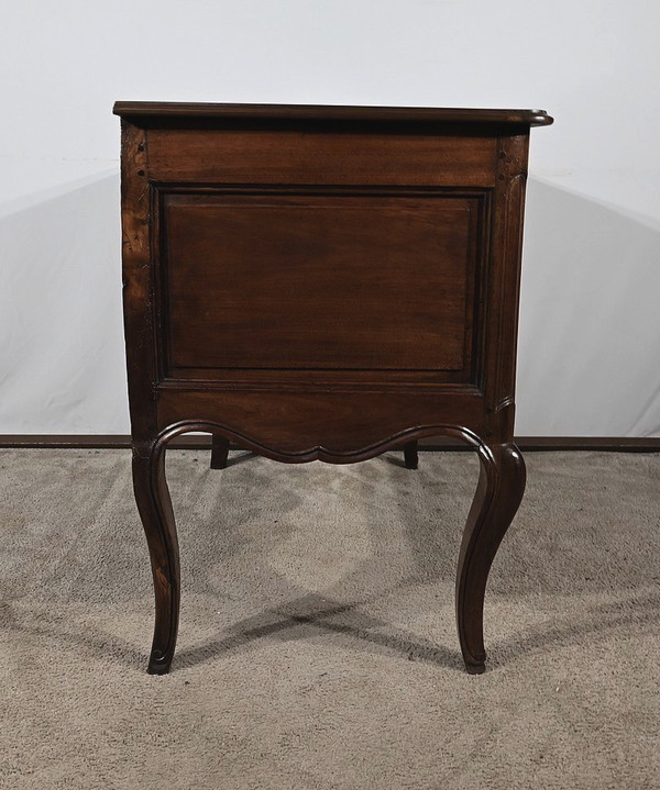 Commode Sauteuse en Amarante et Acajou, époque Louis XV – XVIIIe