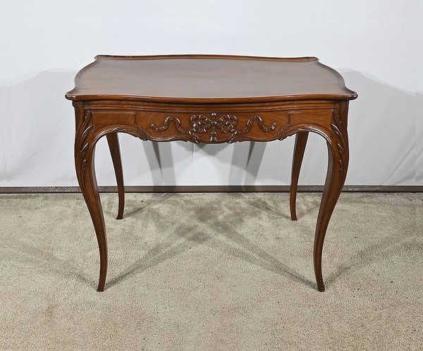 Petite Table Cabaret en Acajou, style Louis XV, époque Napoléon III – Milieu XIXe