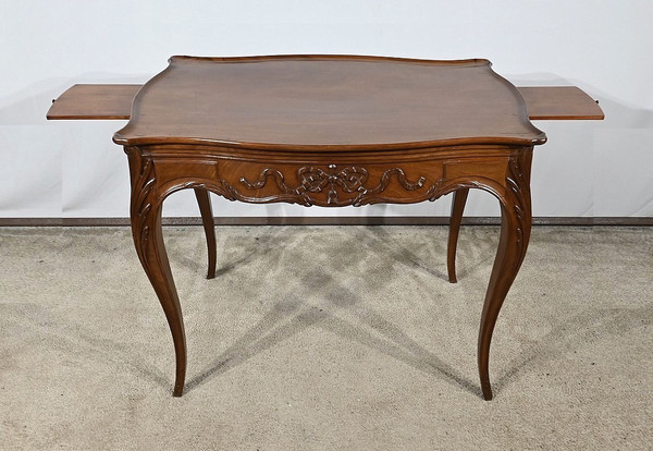 Petite Table Cabaret en Acajou, style Louis XV, époque Napoléon III – Milieu XIXe