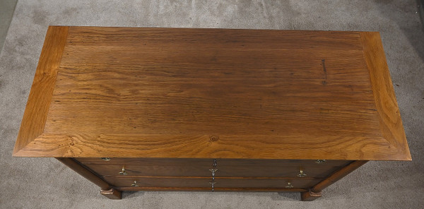 Petite Commode de Propriété en Chêne, époque Empire – Début XIXe