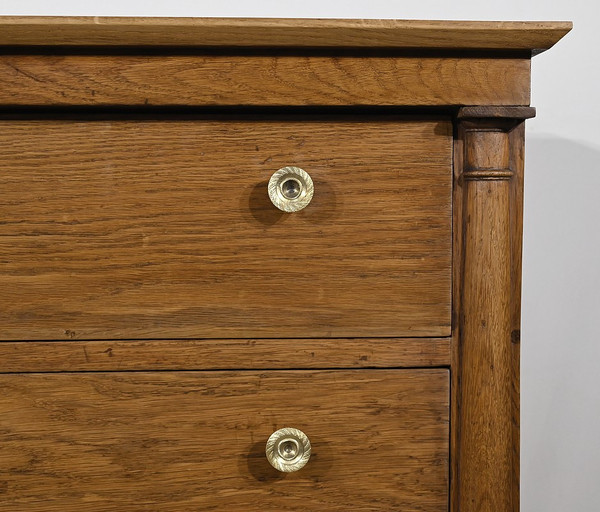 Petite Commode de Propriété en Chêne, époque Empire – Début XIXe