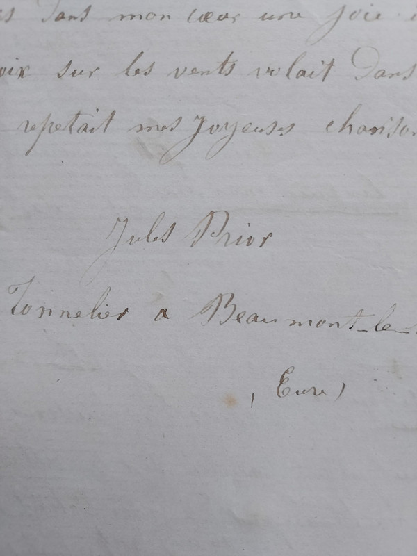 Jules Prior poet cooper 1821-1903