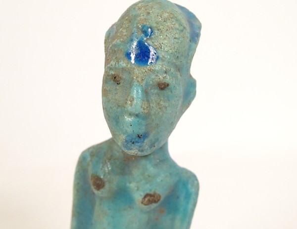 Statuetta di amuleto funerario egiziano Egitto Terracotta Dio Sacerdote Ptah