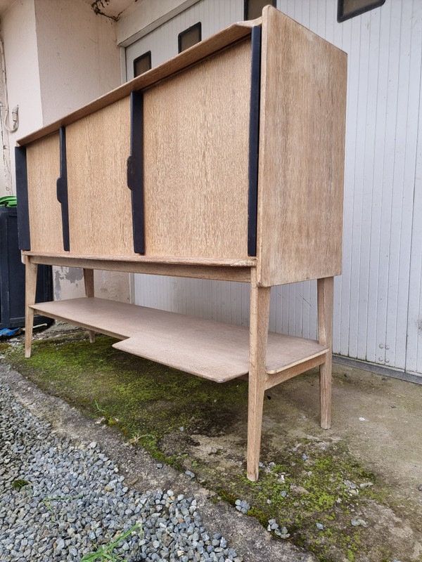 Vintage Roger Landault sideboard in oak ABC edition 1957