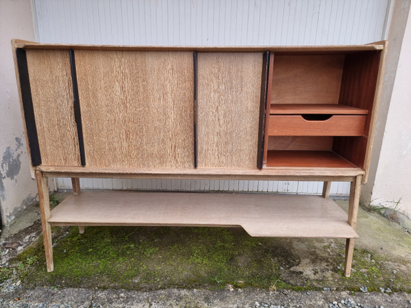 Vintage Roger Landault sideboard in oak ABC edition 1957