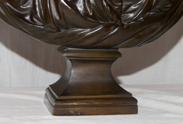 Grande busto in bronzo "Contessa Du Barry" secondo Pajou, XIX secolo