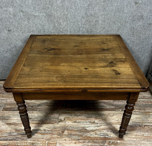 large Restoration period portfolio table in solid walnut circa 1820