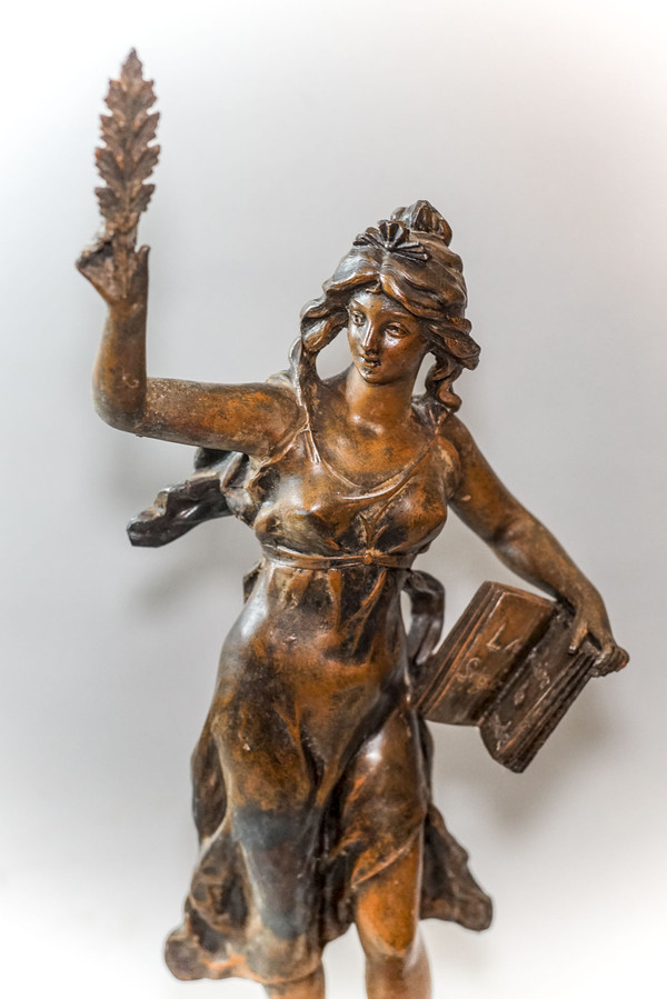 ÉMIL FUCHS, WOMAN WITH THE BOOK, “Science, the book of the world”, regulates