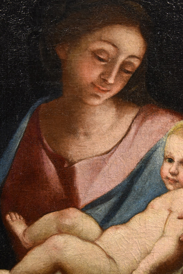  Madonna And Child, Anton Maria Piola (genoa, 1654 - 1715) Circle