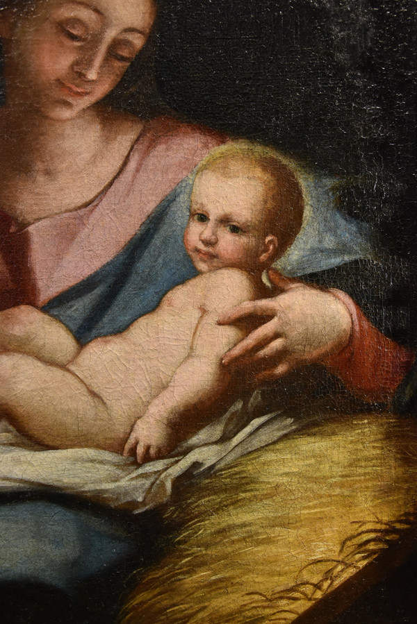  Madonna And Child, Anton Maria Piola (genoa, 1654 - 1715) Circle