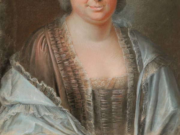 Französische Schule des 18. Jahrhunderts, Porträt einer Frau, Pastell, um 1770-80