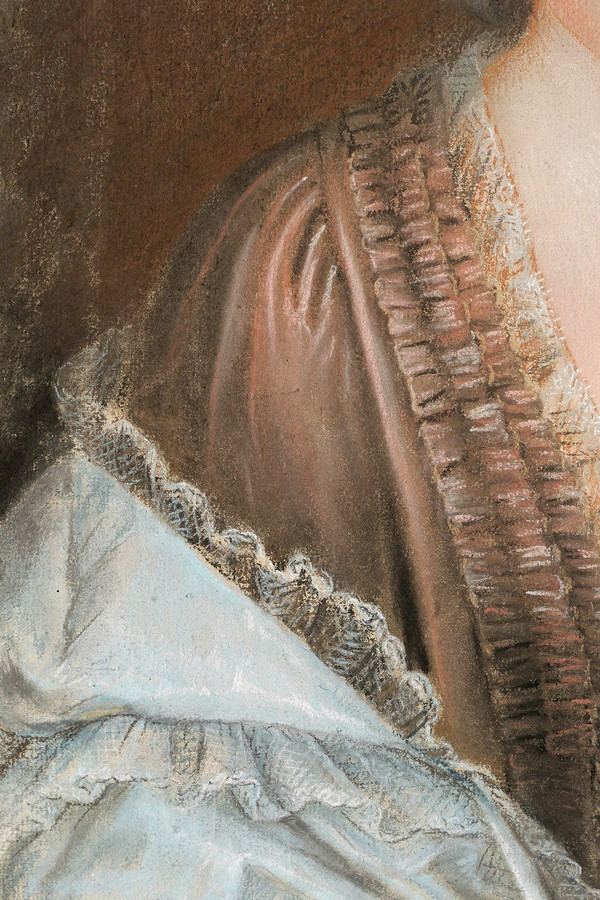Französische Schule des 18. Jahrhunderts, Porträt einer Frau, Pastell, um 1770-80