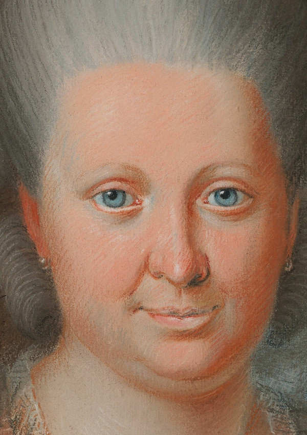 Französische Schule des 18. Jahrhunderts, Porträt einer Frau, Pastell, um 1770-80