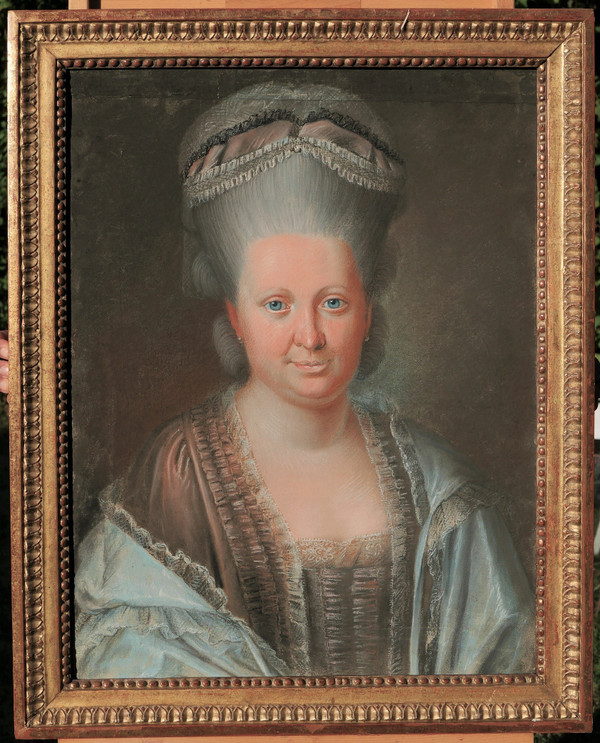Französische Schule des 18. Jahrhunderts, Porträt einer Frau, Pastell, um 1770-80