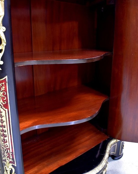 `Boulle` Intarsienschrank, Napoleon III. Periode - Mitte des 19. Jahrhunderts