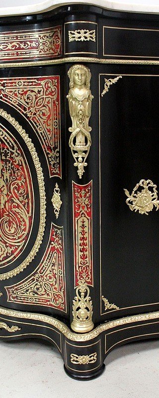 `Boulle` Intarsienschrank, Napoleon III. Periode - Mitte des 19. Jahrhunderts