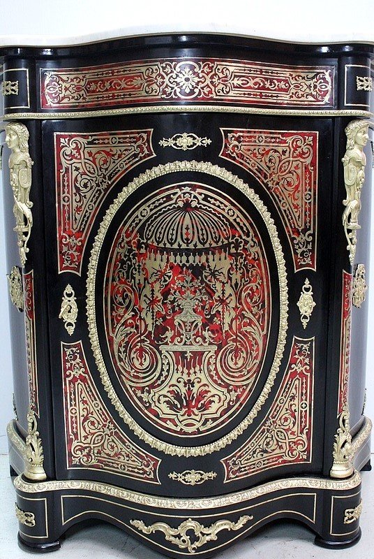 `Boulle` Intarsienschrank, Napoleon III. Periode - Mitte des 19. Jahrhunderts