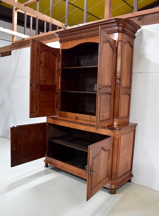  Buffet Deux Corps Regional in Cherry, Louis-XIV-Periode - 1740