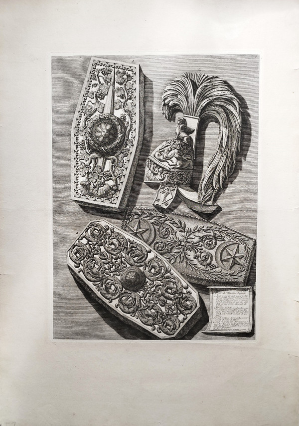  Francesco Piranesi, Trophäe, Von, Octave, Augustus, 7, 18. Jahrhundert, Gravur