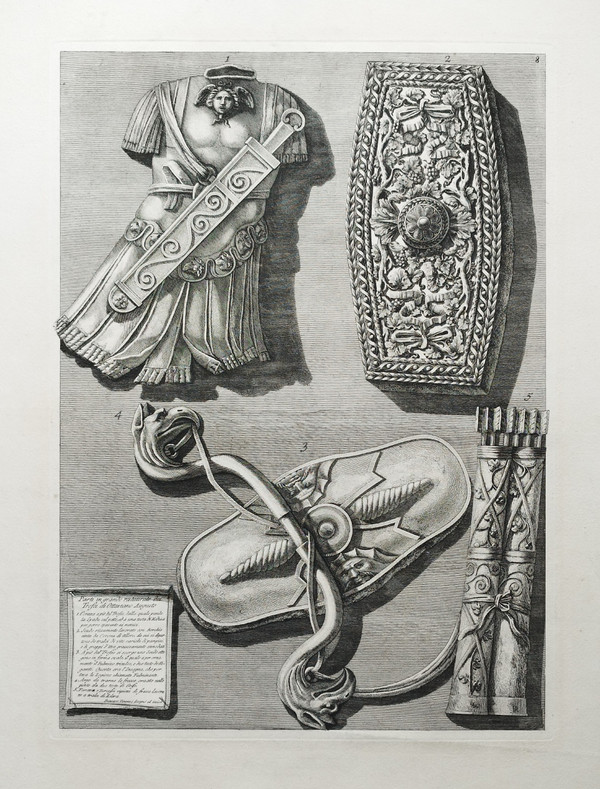  Francesco Piranesi Trophée De Octave Auguste 8 Gravure 18ème