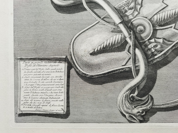  Francesco Piranesi Trophée De Octave Auguste 8 Gravure 18ème