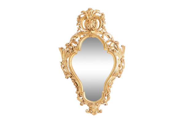 Regency style mirror in carved and gilded wood. 1950s.