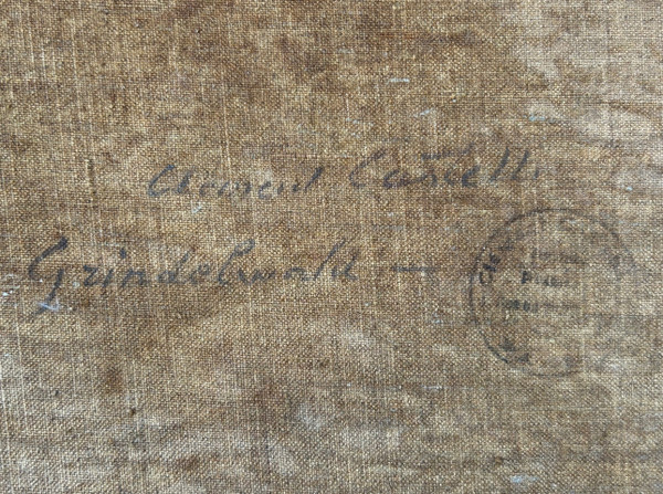 Clément Castelli (1870-1959) Huile Sur Toile Paysage De Montagne Début XXéme Siècle