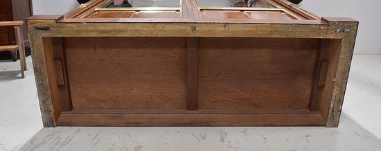  Kubanisches Mahagoni-Parkett-Bücherregal im Stil Louis XVI - Ende des 19. Jahrhunderts
