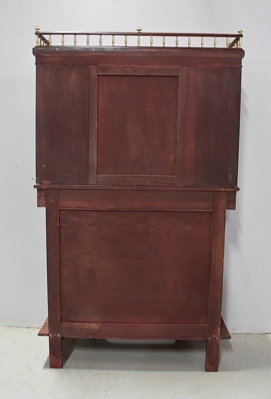 Cabinet en Acajou, style Louis XVI, époque Napoléon III - XIXe 