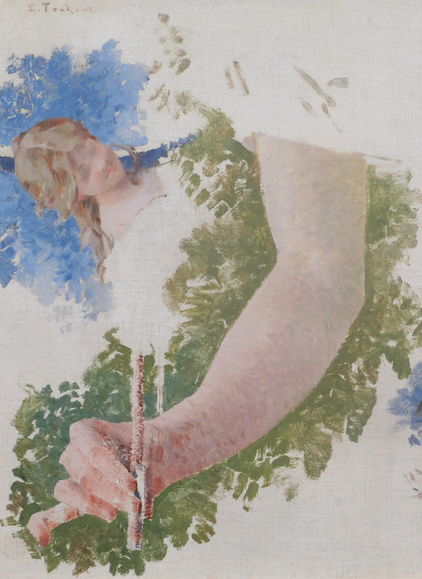 Edouard TOUDOUZE 1848-1907 Etude pour la musique, Opéra Comique, Paris, Tableau, 1895-98