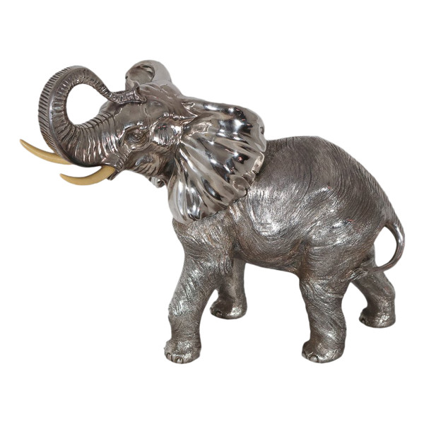 Grand Éléphant en argent Alessandro Magrino Italie circa 1980