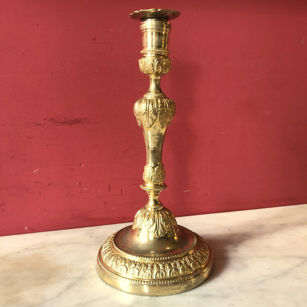 Coppia di candelieri con foglie d'acanto, periodo Luigi XVI