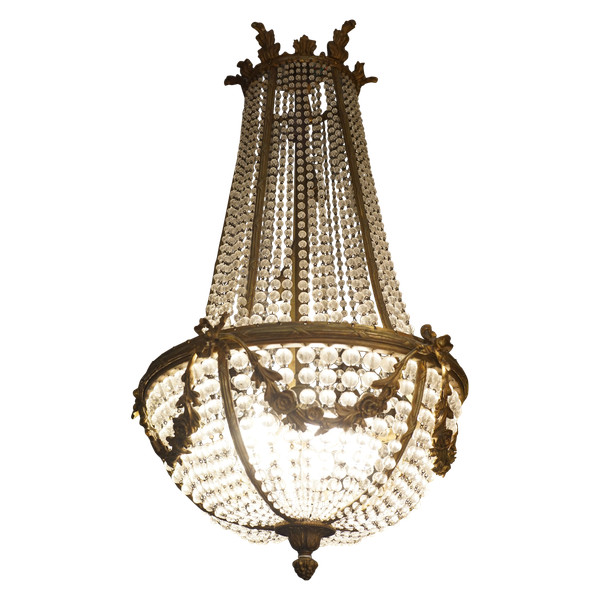 LUSTRE MONTGOLFIÉRE à neuf lumières